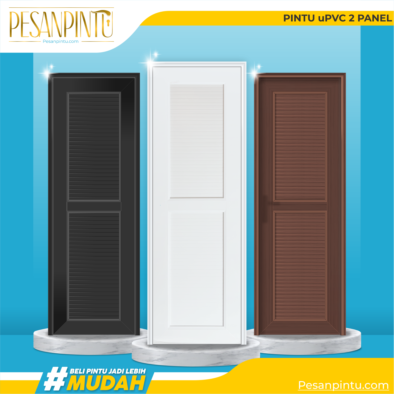 Pintu uPVC 2 Panel - Platinum Special Edition (SE)